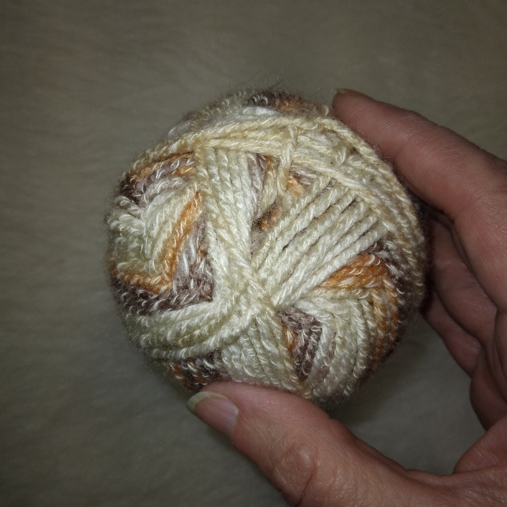 YARN Lion Brand Ice Cream Cotton Blend Yarn, Color Chocolate, 3.5 Ounces - Picture 4 of 6